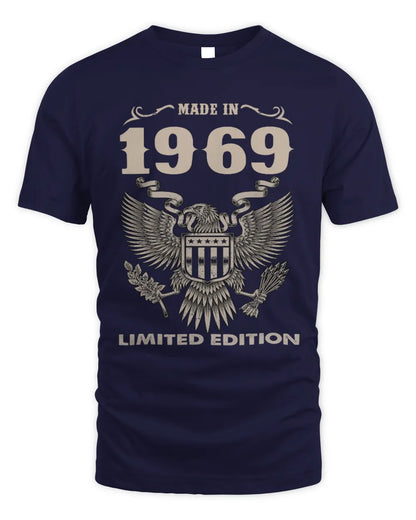 1969 HH89-K2 – Classic Birth Year Limited Edition T-Shirt - Unisex Standard T-Shirt - Navy