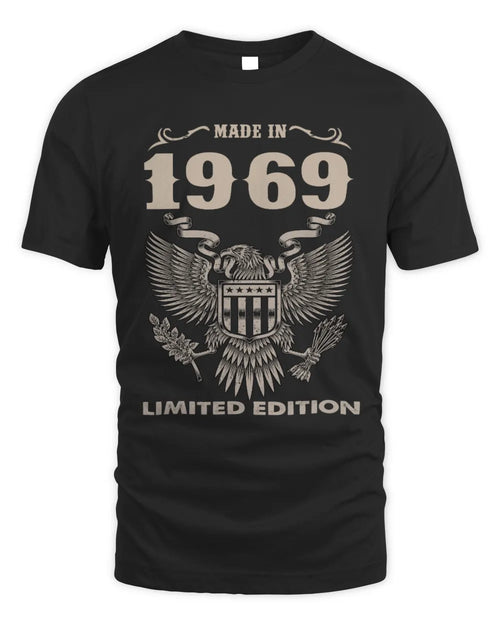 1969 HH89-K2 – Classic Birth Year Limited Edition T-Shirt - Unisex Standard T-Shirt - Black