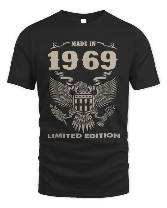 1969 HH89-K2 – Classic Birth Year Limited Edition T-Shirt - Unisex Standard T-Shirt - Black