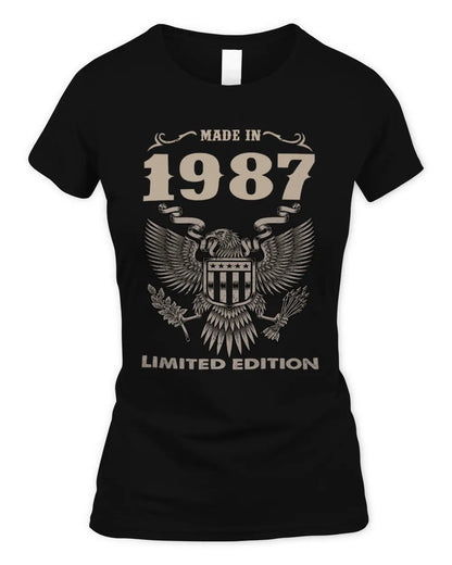 1987 HH89-K2 – Classic Birth Year Limited Edition T-Shirt - Women's Standard T-Shirt - Black