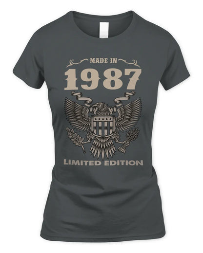 1987 HH89-K2 – Classic Birth Year Limited Edition T-Shirt - Women's Standard T-Shirt - Charcoal