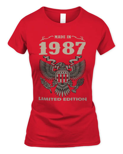 1987 HH89-K2 – Classic Birth Year Limited Edition T-Shirt - Women's Standard T-Shirt - Red
