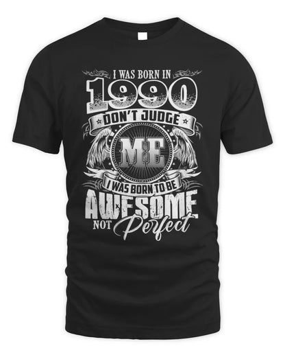 1990 HH89-K2 – Awesome Birth Year Quote T-Shirt - Unisex Standard T-Shirt - Black