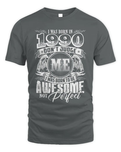1990 HH89-K2 – Awesome Birth Year Quote T-Shirt - Unisex Standard T-Shirt - Charcoal