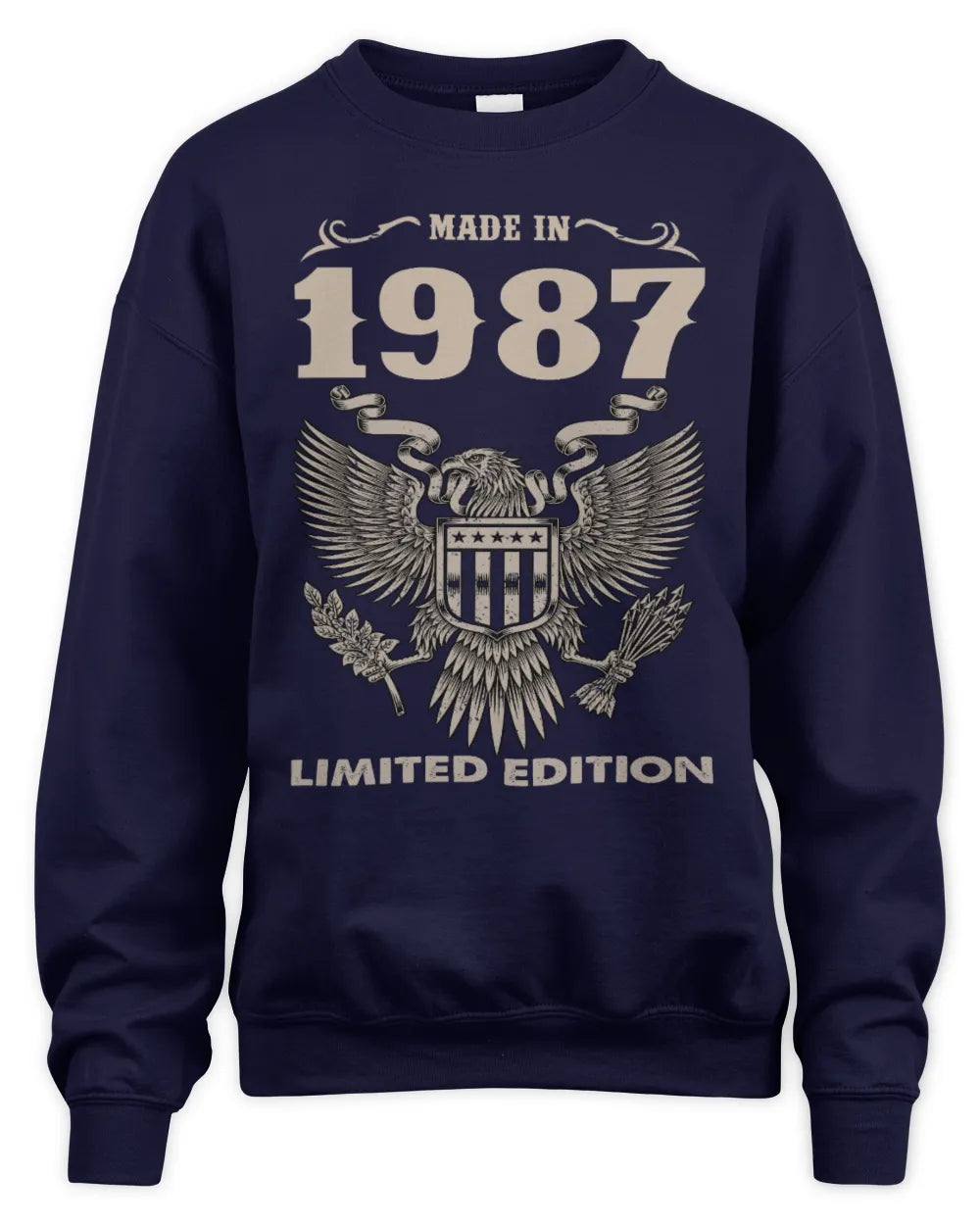 1987 HH89-K2 – Classic Birth Year Limited Edition T-Shirt - Unisex Sweatshirt - Navy