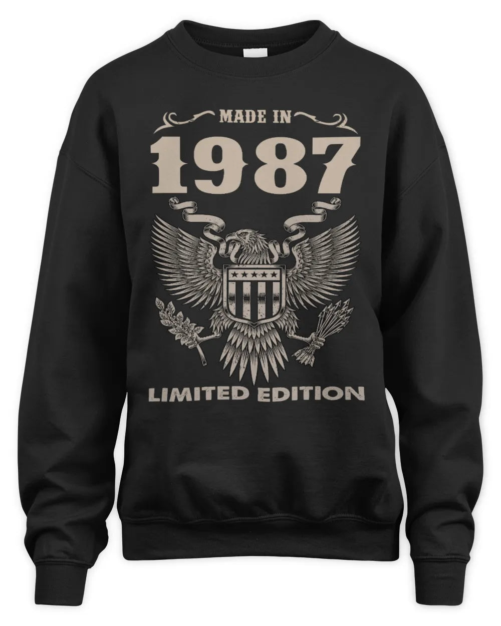 1987 HH89-K2 – Classic Birth Year Limited Edition T-Shirt - Unisex Sweatshirt - Black