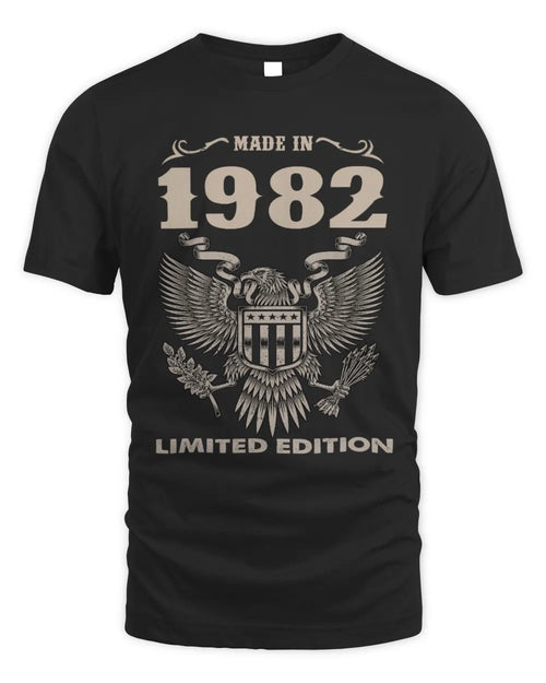 1982 HH89-K2 – Classic Birth Year Limited Edition T-Shirt - Unisex Standard T-Shirt - Black