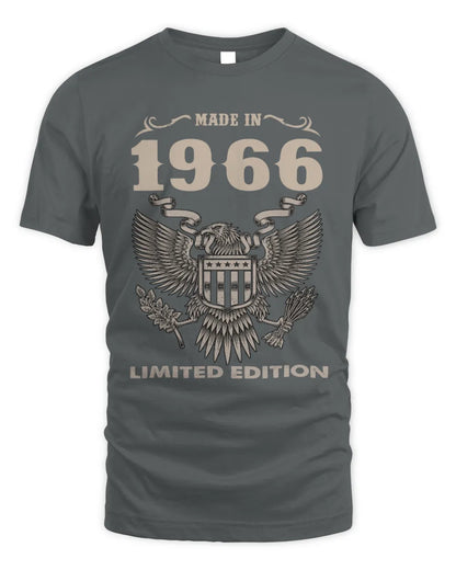 1966 HH89-K2 – Classic Birth Year Limited Edition T-Shirt - Unisex Standard T-Shirt - Charcoal