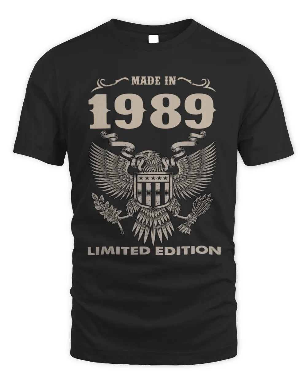 1989 HH89-K2 – Classic Birth Year Limited Edition T-Shirt - Unisex Standard T-Shirt - Black