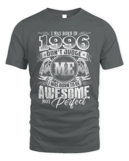 1996 HH89-K2 – Awesome Birth Year Quote T-Shirt - Unisex Standard T-Shirt - Charcoal