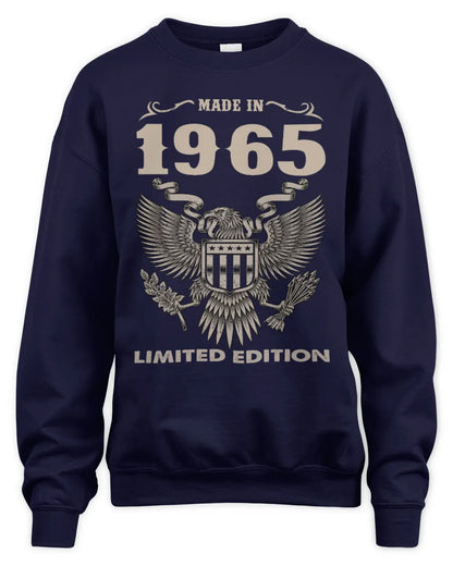 1965 HH89-K2 – Classic Birth Year Limited Edition T-Shirt - Unisex Sweatshirt - Navy