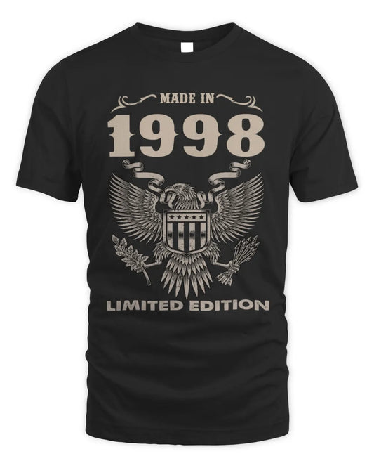 1998 HH89-K2 – Classic Birth Year Limited Edition T-Shirt - Unisex Standard T-Shirt - Black