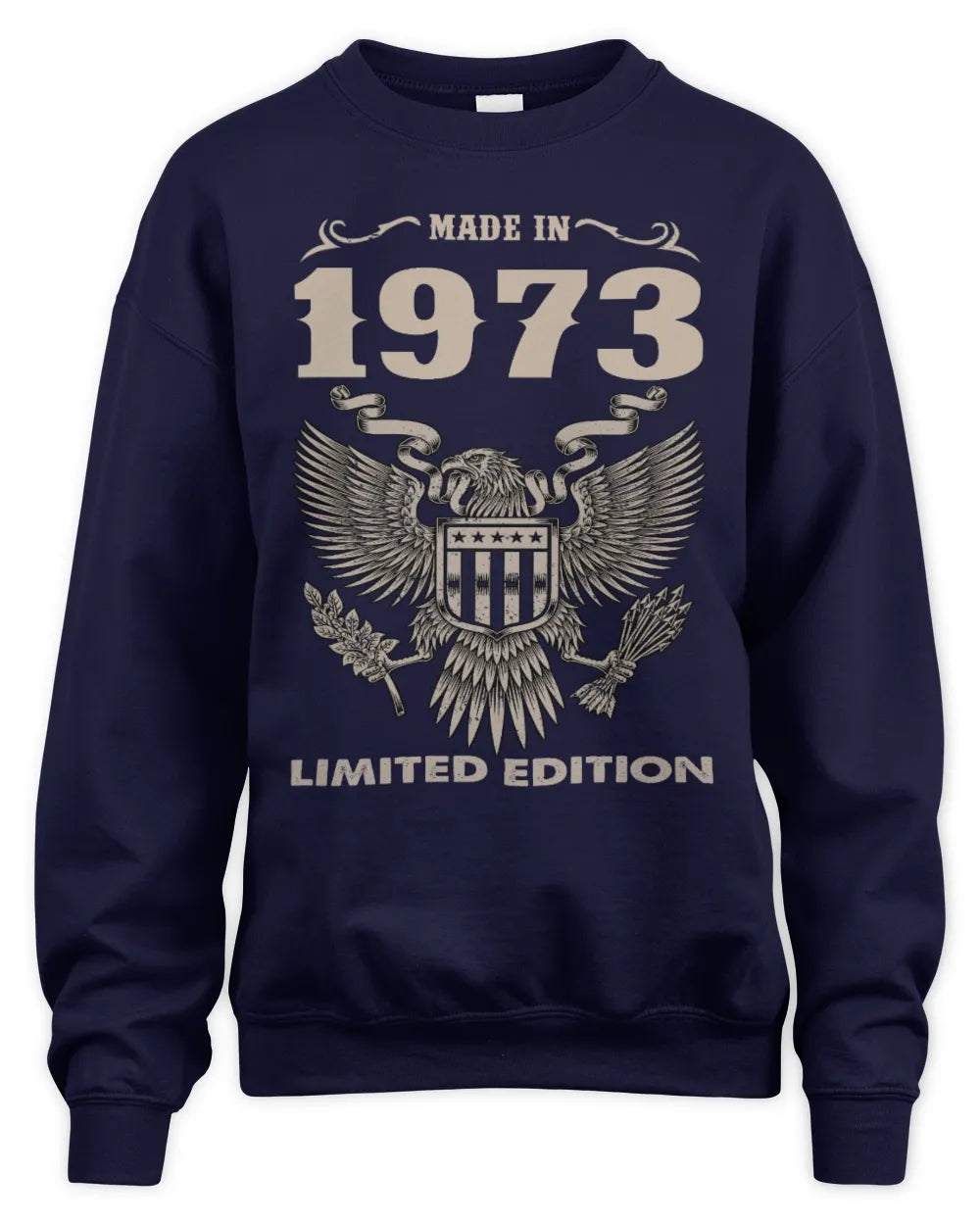 1973 HH89-K2 – Classic Birth Year Limited Edition T-Shirt - Unisex Sweatshirt - Navy