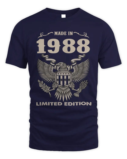 1988 HH89-K2 – Classic Birth Year Limited Edition T-Shirt - Unisex Standard T-Shirt - Navy