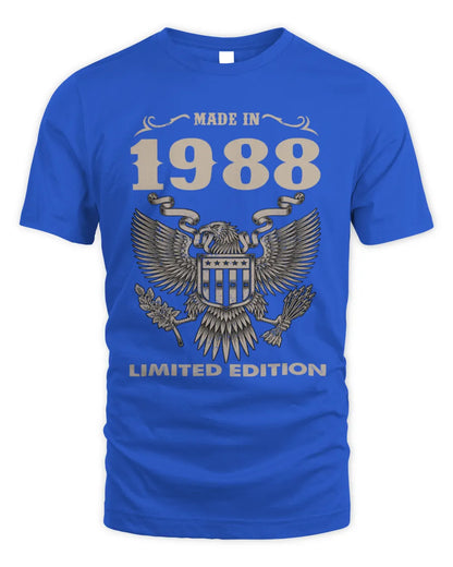 1988 HH89-K2 – Classic Birth Year Limited Edition T-Shirt - Unisex Standard T-Shirt - Royal