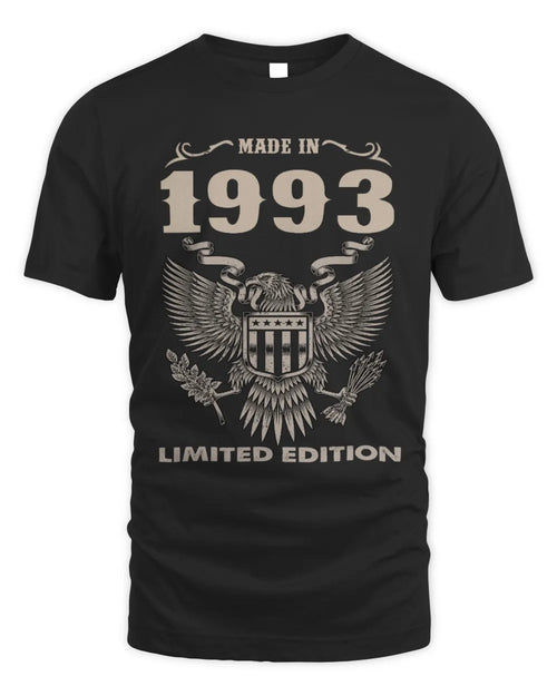 1993 HH89-K2 – Classic Birth Year Limited Edition T-Shirt - Unisex Standard T-Shirt - Black