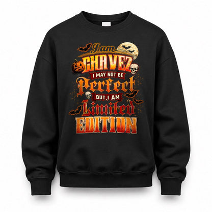 CHAVEZ HH-F008 – Personalized Name Halloween Shirt – “I May Not Be Perfect, But I Am Limited Edition” Custom Apparel