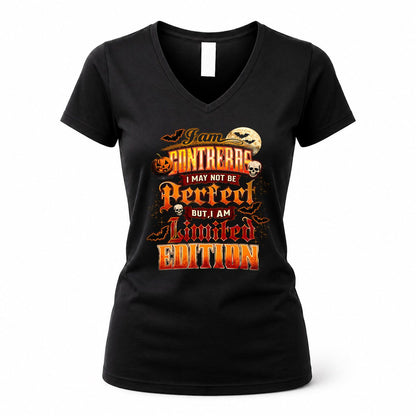 CONTRERAS HH-F008 – Personalized Name Halloween Shirt – “I May Not Be Perfect, But I Am Limited Edition” Custom Apparel