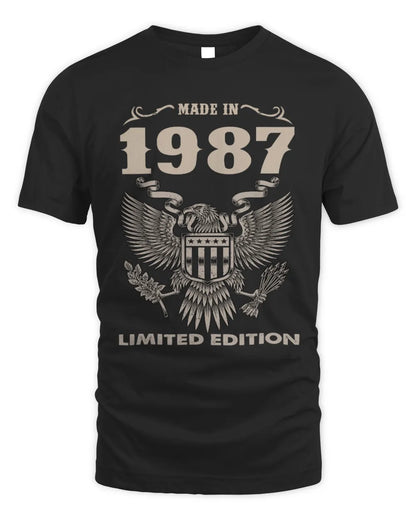 1987 HH89-K2 – Classic Birth Year Limited Edition T-Shirt - Unisex Standard T-Shirt - Black