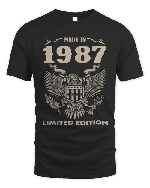 1987 HH89-K2 – Classic Birth Year Limited Edition T-Shirt - Unisex Standard T-Shirt - Black
