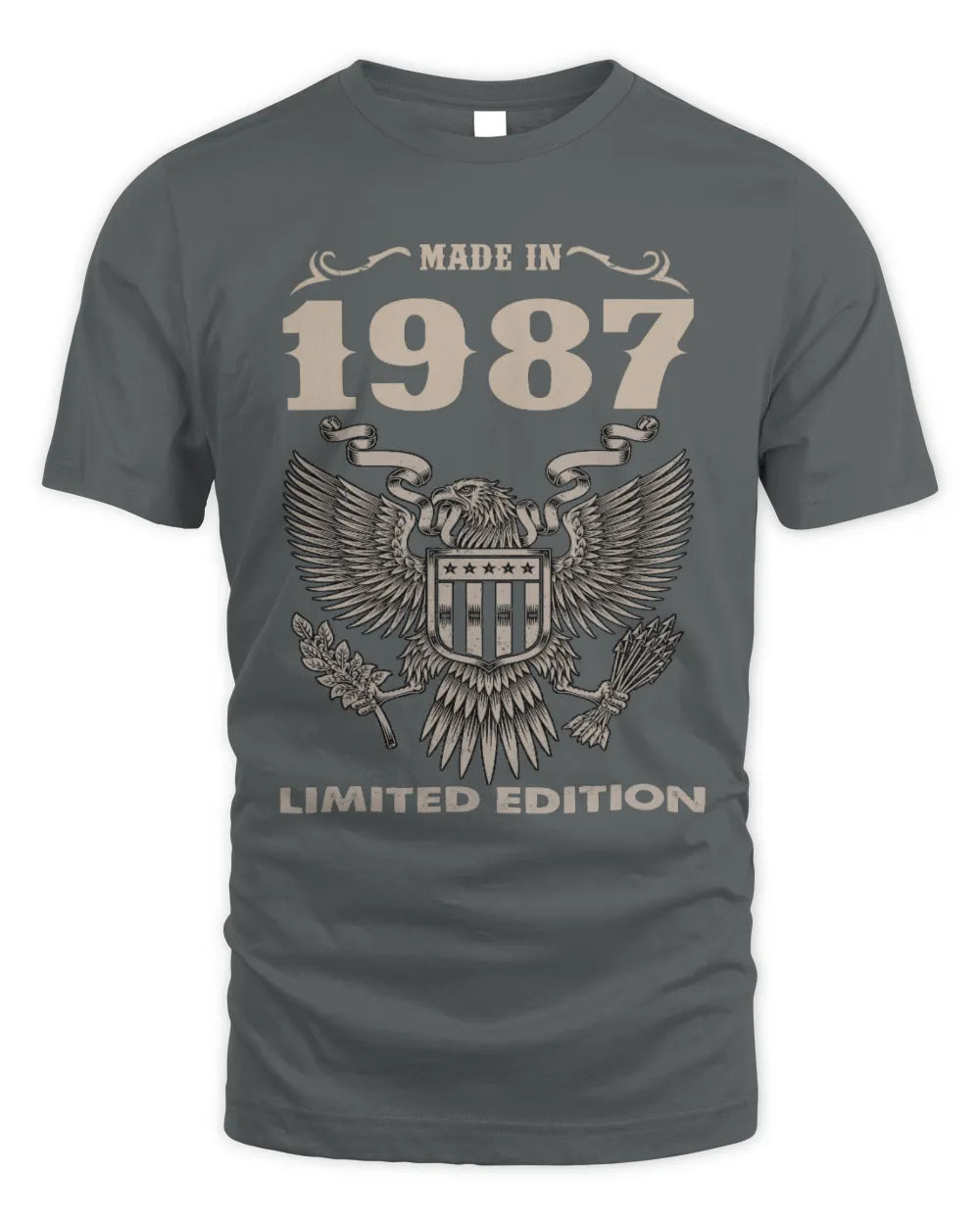 1987 HH89-K2 – Classic Birth Year Limited Edition T-Shirt - Unisex Standard T-Shirt - Charcoal