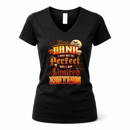 DANH HH-F008 – Personalized Name Halloween Shirt – “I May Not Be Perfect, But I Am Limited Edition” Custom Apparel