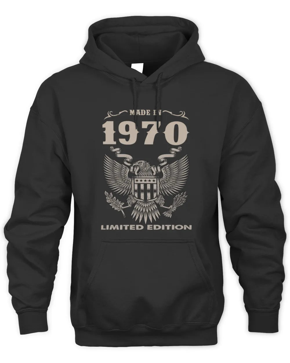 1970 HH89-K2 – Classic Birth Year Limited Edition T-Shirt - Unisex Hoodie - Black