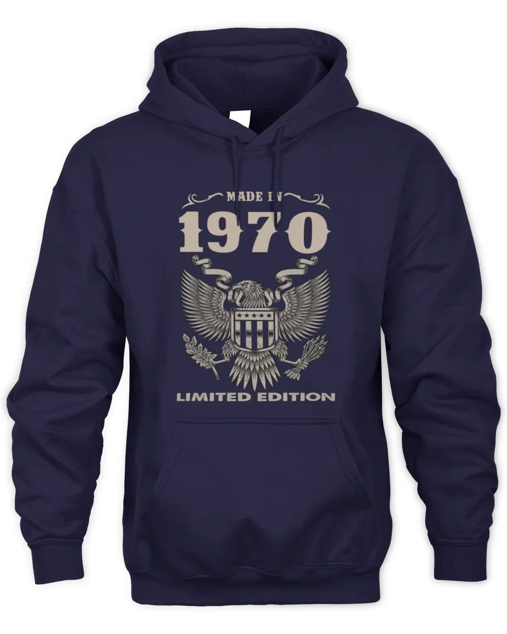 1970 HH89-K2 – Classic Birth Year Limited Edition T-Shirt - Unisex Hoodie - Navy
