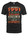 1991 HH89-K2 – Vintage Born to Be Sarcastic T-Shirt