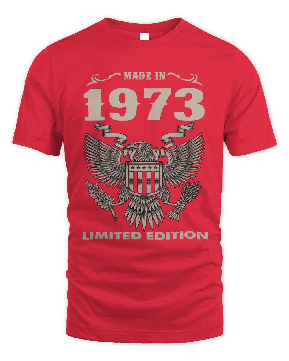 1973 HH89-K2 – Classic Birth Year Limited Edition T-Shirt - Unisex Standard T-Shirt - Red
