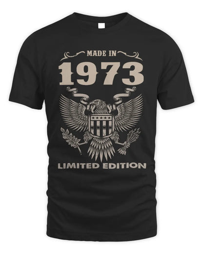 1973 HH89-K2 – Classic Birth Year Limited Edition T-Shirt - Unisex Standard T-Shirt - Black