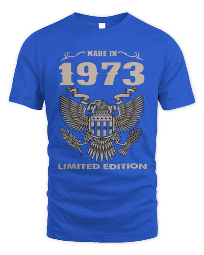 1973 HH89-K2 – Classic Birth Year Limited Edition T-Shirt - Unisex Standard T-Shirt - Royal