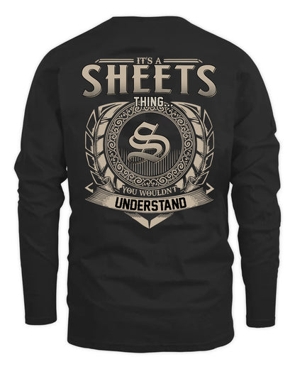 SHEETS HH88-K2–Personalized Name Quote Apparel “It’s a/an NAME Thing You Wouldn’t Understand”