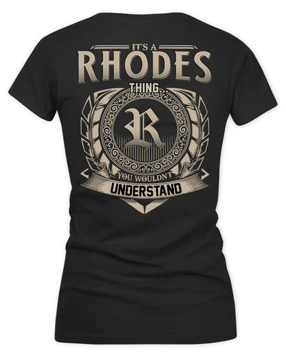 RHODES HH88-K2–Personalized Name Quote Apparel “It’s a/an NAME Thing You Wouldn’t Understand”