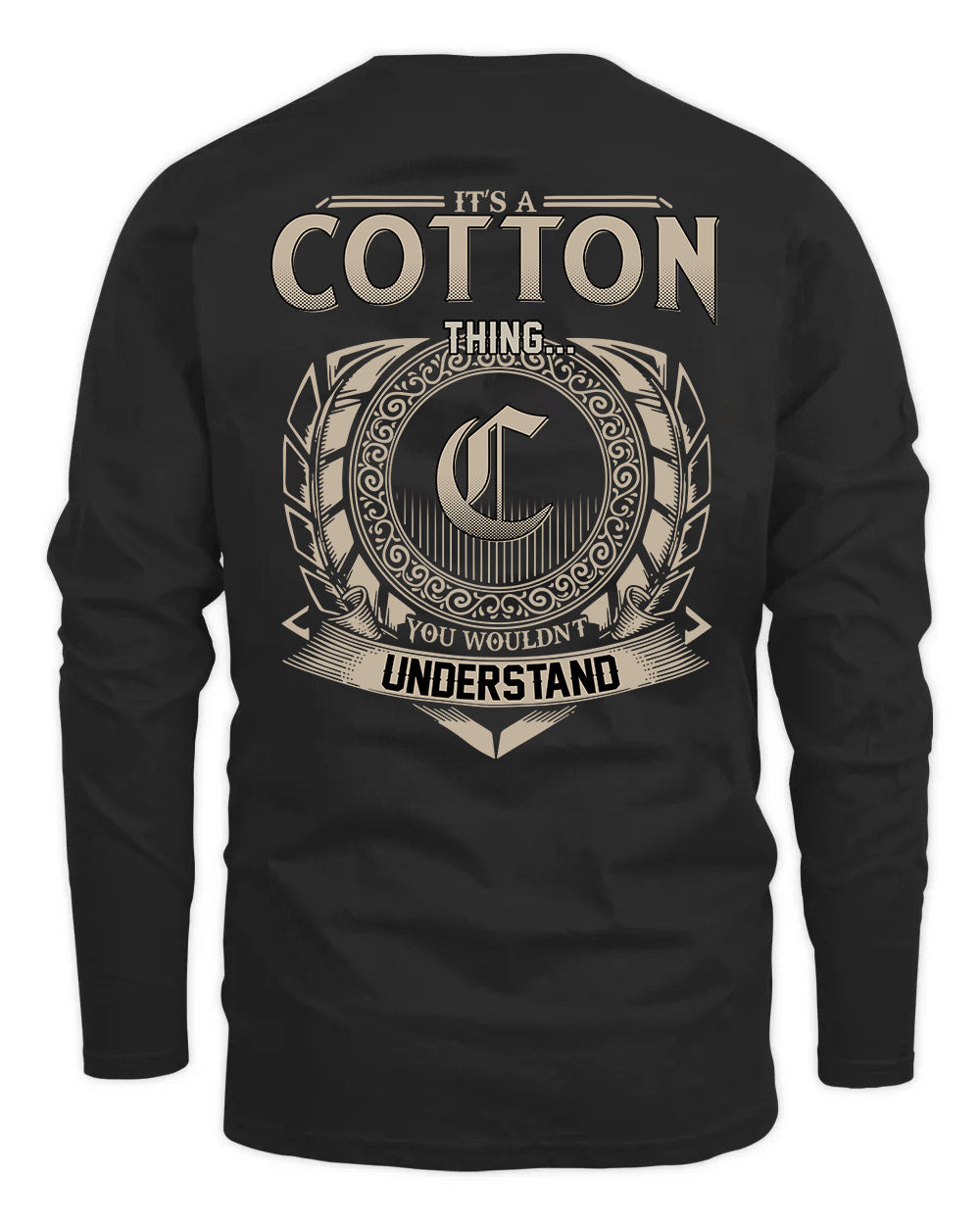 COTTON HH88-K2–Personalized Name Quote Apparel “It’s a/an NAME Thing You Wouldn’t Understand”
