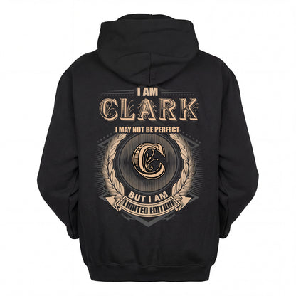 CLARK 2K-101–Personalized Name Quote Apparel “I Am NAME May Not Be Perfect But I Am Limited Edition”