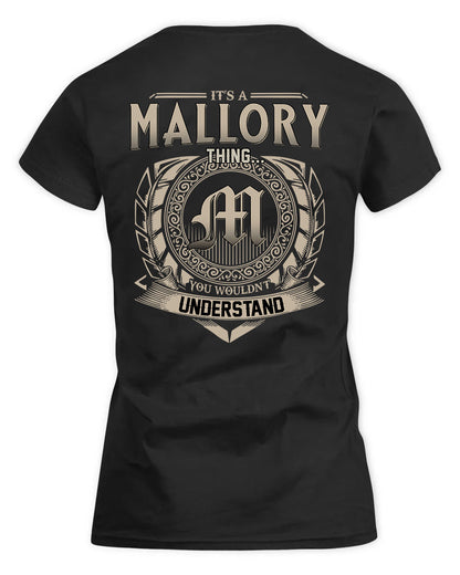 MALLORY HH88-K2–Personalized Name Quote Apparel “It’s a/an NAME Thing You Wouldn’t Understand”