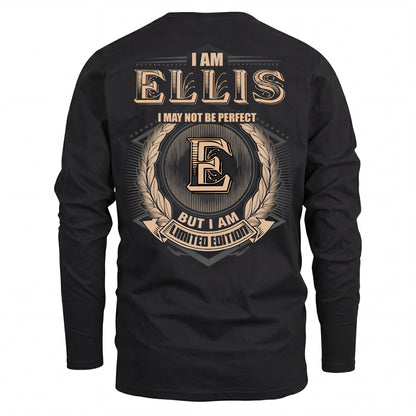 ELLIS 2K-101–Personalized Name Quote Apparel “I Am NAME May Not Be Perfect But I Am Limited Edition”