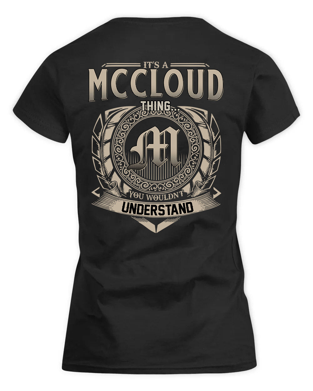 MCCLOUD HH88-K2–Personalized Name Quote Apparel “It’s a/an NAME Thing You Wouldn’t Understand”