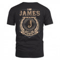 JAMES 2K-101–Personalized Name Quote Apparel “I Am NAME May Not Be Perfect But I Am Limited Edition”