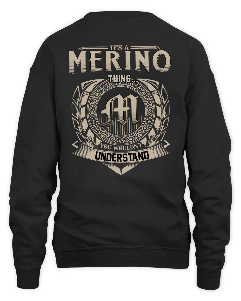 MERINO HH88-K2–Personalized Name Quote Apparel “It’s a/an NAME Thing You Wouldn’t Understand”