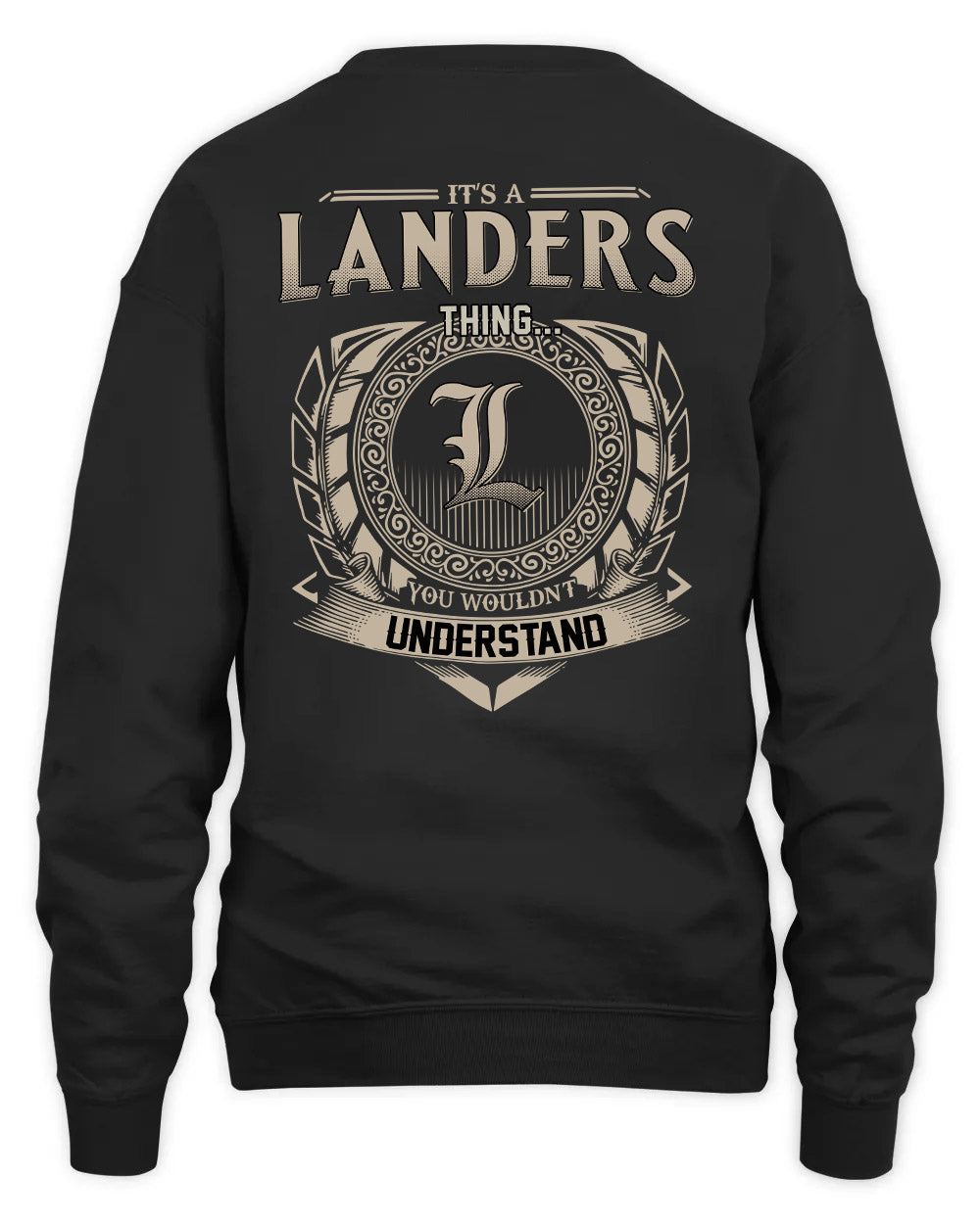 LANDERS HH88-K2–Personalized Name Quote Apparel “It’s a/an NAME Thing You Wouldn’t Understand”