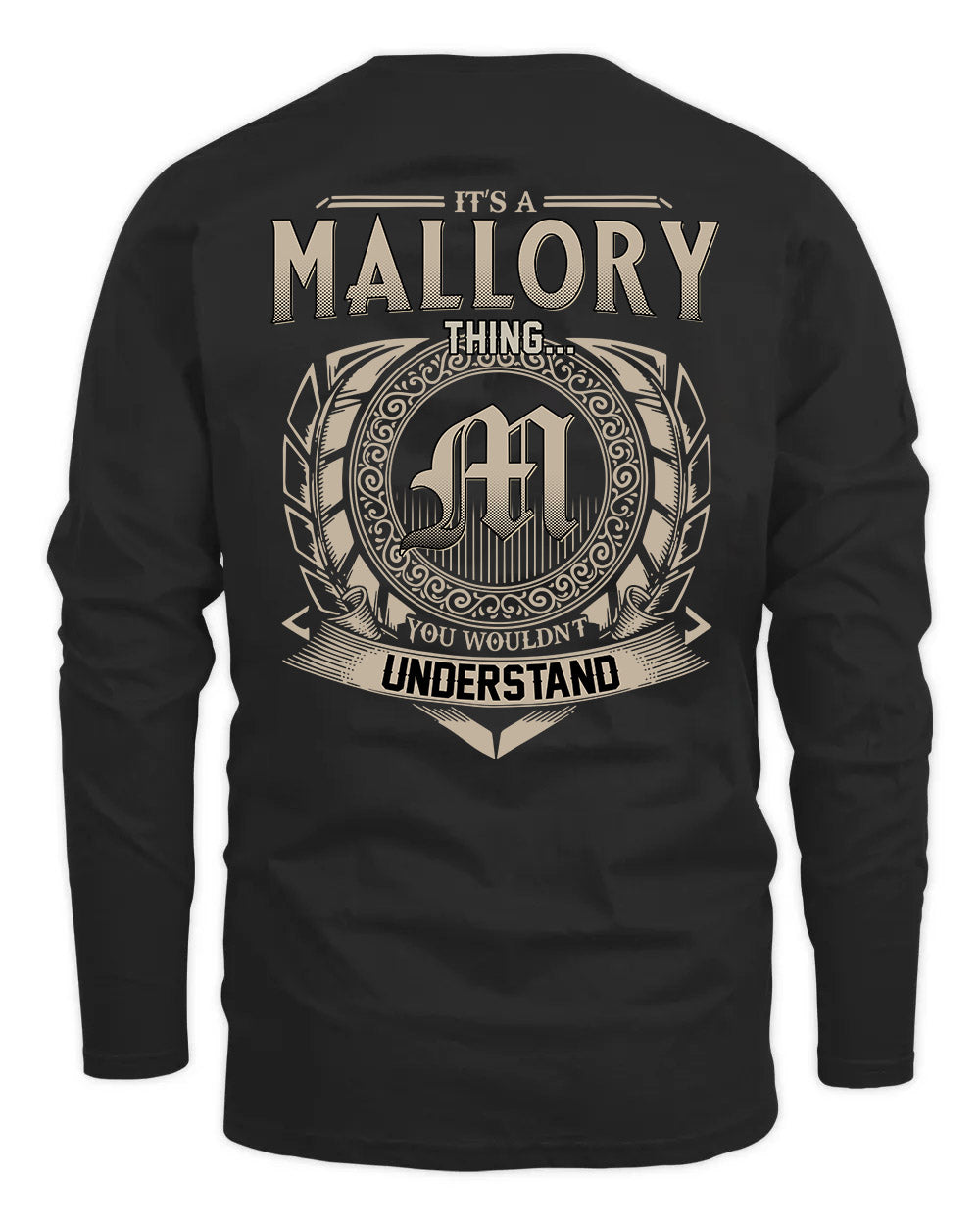 MALLORY HH88-K2–Personalized Name Quote Apparel “It’s a/an NAME Thing You Wouldn’t Understand”