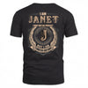JANET 2K-101–Personalized Name Quote Apparel “I Am NAME May Not Be Perfect But I Am Limited Edition”
