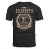 ELIZABETH 2K-101–Personalized Name Quote Apparel “I Am NAME May Not Be Perfect But I Am Limited Edition”