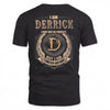 DERRICK 2K-101–Personalized Name Quote Apparel “I Am NAME May Not Be Perfect But I Am Limited Edition”