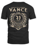 VANCE HH88-K2–Personalized Name Quote Apparel “It’s a/an NAME Thing You Wouldn’t Understand”