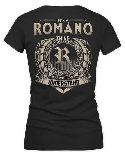 ROMANO HH88-K2–Personalized Name Quote Apparel “It’s a/an NAME Thing You Wouldn’t Understand”