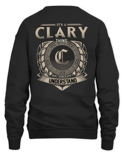 CLARY HH88-K2–Personalized Name Quote Apparel “It’s a/an NAME Thing You Wouldn’t Understand”