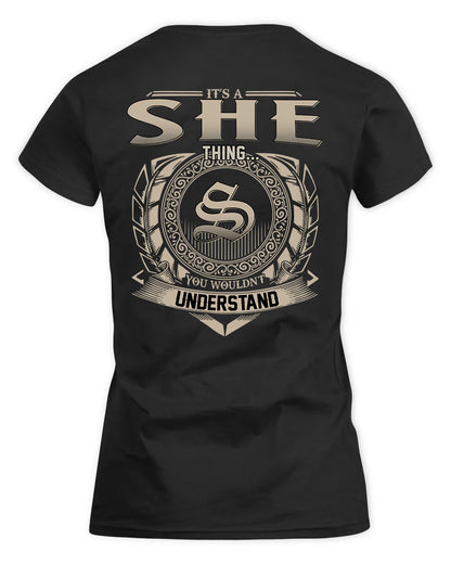 SHEARER HH88-K2–Personalized Name Quote Apparel “It’s a/an NAME Thing You Wouldn’t Understand”